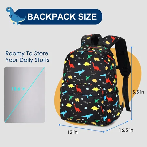 Vista 71 de CAMTOP - Conjunto de mochila y lonchera con estampados divertidos para niños de preescolar y primaria), Y0058-2