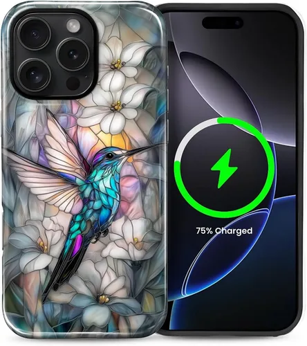 Vista 84 de Funda Compatible con iPhone 13/14 [Compatible con MagSafe] Protección de Doble Capa de Cáscara Dura Híbrida, Funda Magnética Protectora a Prueba