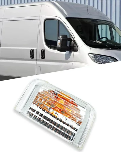Vista 7 de Indicador de espejo lateral izquierdo para conductor, carcasa de luz de señal de giro Compatible con ProMaster 1500 2500 3500 2014-2021