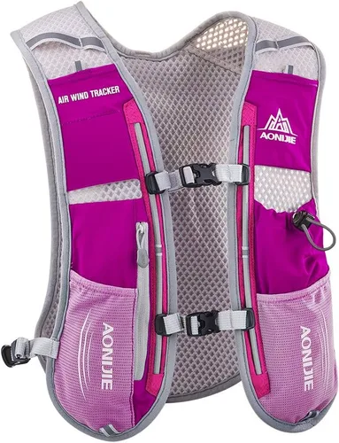Vista 18 de AONIJIE Hydration Vest Pack Backpack 5L 5.5L Marathoner Running Vest Race Hydration for Women and Men Trail Run Hiking Jogging