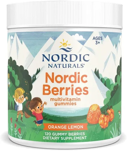 Vista 7 de Nordic Naturals Bayas nórdicas, bayas de cereza, 120 bayas gomosas, multivitamínico de gran sabor para mayores de 3 años - Crecimiento, desarrollo