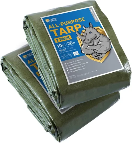 Vista 19 de GUARD SHIELD - Lona resistente, impermeable, de polietileno, gruesa, resistente a los rayos ultravioleta, con ojales, para exteriores, 6 x 8 pies