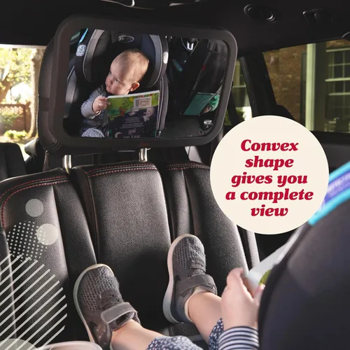 Vista 7 de Espejo para asiento trasero de bebé, Negro