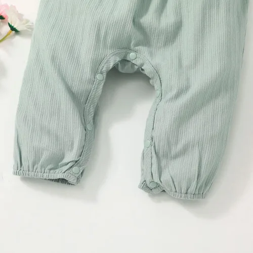 Vista 6 de Cecobora Conjunto de ropa de algodón y lino para bebés recién nacidos y niñas