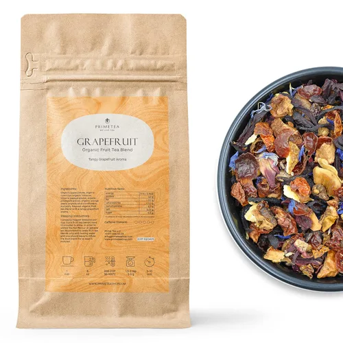 Vista 11 de Prime Tea Grandma's Fruit Basket – Exquisita fruta tisana, hojas sueltas orgánicas de primera calidad, deliciosa mezcla de té de hierbas, natural