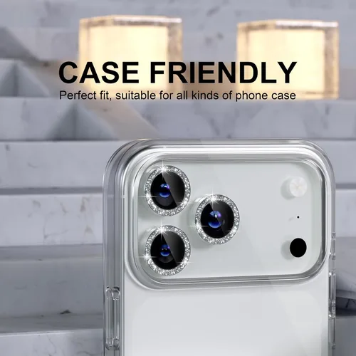 Vista 213 de Choiche Compatible para iPhone 16 Pro/iPhone 16 Pro Max Protector de Lente de Cámara, Vidrio Templado 9H Protector de Pantalla de Cubierta de Cámara