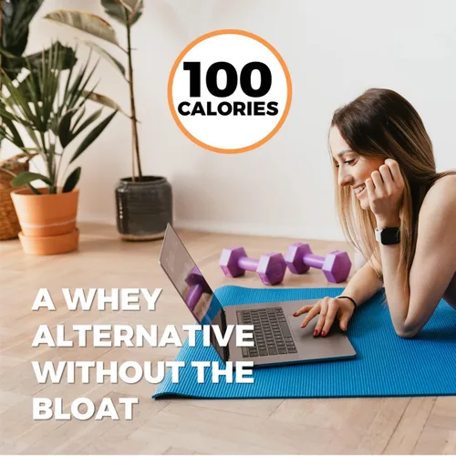 Vista 6 de Growing Naturals Polvo de proteína de guisante crudo, proteína vegana a base de plantas, BCAA, baja en carbohidratos, baja en azúcar, potencia