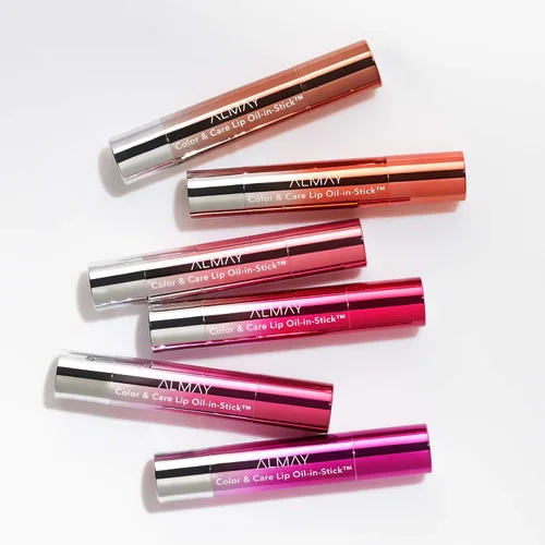 Vista 6 de Almay Color & Care - Aceite labial en barra, Dulce De Leche 100, 0.09 onzas Lightweight, non-sticky lip oil delivers a sheer wash of color and