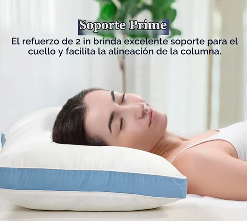 Vista 4 de ROYALE LINENS Juego de 2 almohadas de tamaño estándar, almohada de cama para dormir, almohada refrescante para dormir de espalda, estómago