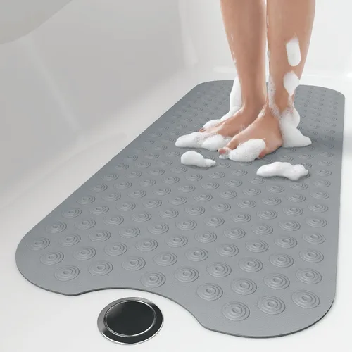 Vista 15 de OTHWAY Alfombrilla de baño sin ventosa: tapete de baño extra largo de 39 x 16 pulgadas, perfecto para bañeras ordinarias o reacabadas │Hecho de goma