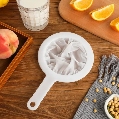 Vista 7 de Zopeal 2 coladores de malla ultrafina de 9 pulgadas para granos de kéfir, colador de jugo de plástico, colador de alimentos, tamiz de yogur griego