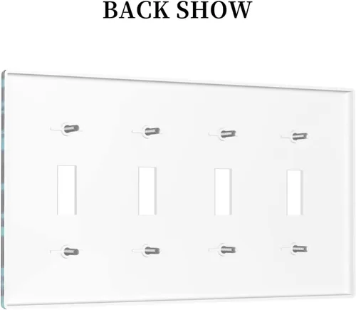 Vista 427 de Placa de Interruptor de Luz Azul de 1 Gang, Placa de Pared Decorativa de Palanca Individual, Cubierta de Placa de Pared de Palanca, Placa Frontal
