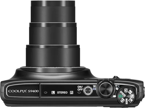 Vista 7 de Número 18,110,000 Pixeles Negro Mate s9400bk cámara digital Nikon Coolpix S9400 Zoom óptico de 18 x eficaz de Pixels – Versión Internacional