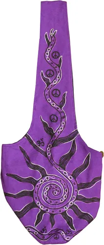 Vista 7 de Mandala Crafts Hippie Bag - Bolso bohemio - Hobo Hippie - Bolso bandolera estilo indie hippie - Bolso de hombro bohemio