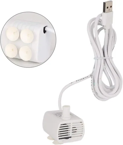 Vista 6 de Mini bomba USB sumergible ultra silenciosa fuente para acuario, peces, estanque, dispensador de agua para mascotas, hidroponía