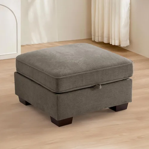 Vista 12 de TEKAMON - Sofá modular de 73" con almacenamiento en el asiento, sofá biplaza moderno de tela de chenilla para sala de estar, oficina, apartamento