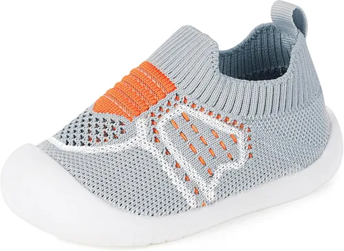 Vista 19 de Zapatos de bebé Pantuflas para niños pequeños, calcetines para niños y niñas, suela antideslizante