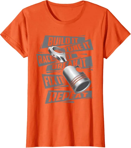 Vista 59 de Build It Tune It Race It Break It - Camiseta para entusiastas de los coches de carreras, talla S Negro