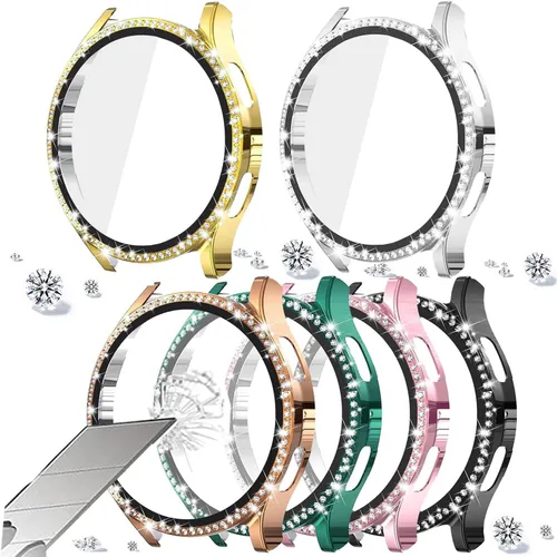Vista 63 de DEALELE Paquete de 1 + 3 fundas compatibles con Samsung Galaxy Watch 7 Ultra (1.772 pulgadas), funda protectora de policarbonato transparente