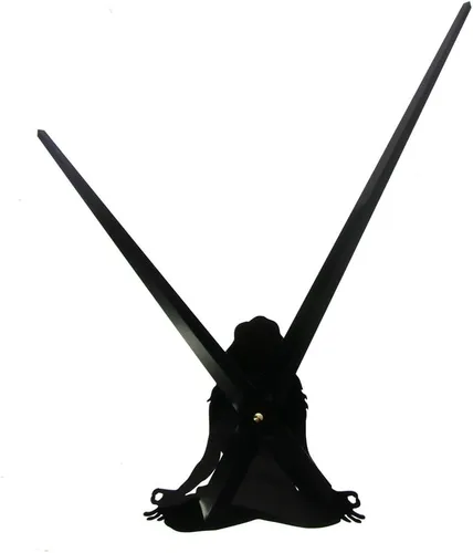 Vista 5 de The Geeky Days Yoga Poses DIY Reloj de pared gigante Encuentra tu equilibrio Arte de pared de meditación Decoración del hogar Reloj de pared grande