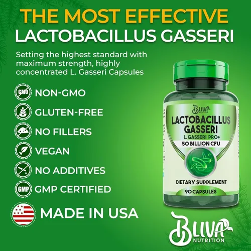 Vista 5 de BLIVA Lactobacillus Gasseri Cápsulas – L Gasseri – 50 mil millones de UFC por porción – Suplemento de L. Gasseri más alto de UFC – 90 cápsulas