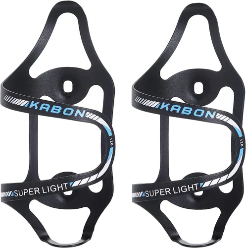 Vista 10 de KABON - Soporte para botella de agua para bicicleta, ligero, aleación de aluminio, carga lateral, soporte para botella de agua para bicicleta de Azul