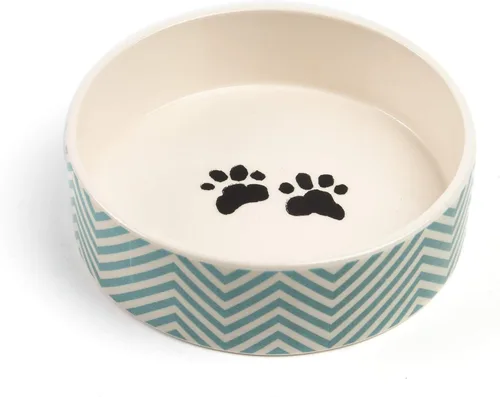 Vista 8 de Park Life Designs - Cuenco de cerámica para perros, gatos y mascotas, elegante diseño alto, pesado y antideslizante, sin mordidas, duradero, apto