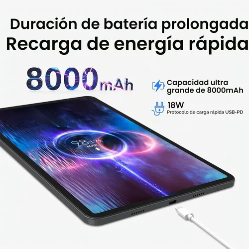 Vista 6 de Tablet de pantalla grande de 12 pulgadas, Android 15 Tablet 16GB RAM 256GB ROM, 2K 2000x1200 Incell Widevine L1 Display, tabletas
