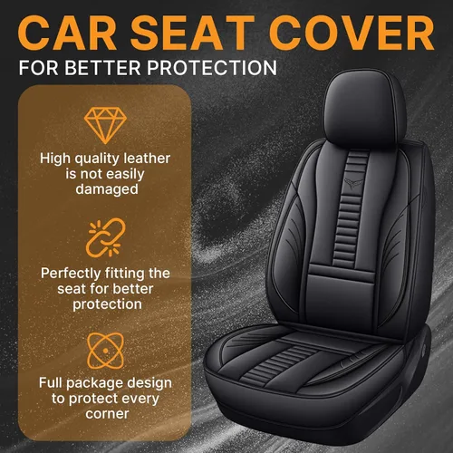 Vista 7 de Fundas de asiento delantero automático para Volvo 1999-2025 95% modelos, protección de banco frontal 3D compatible con bolsa de aire lateral línea