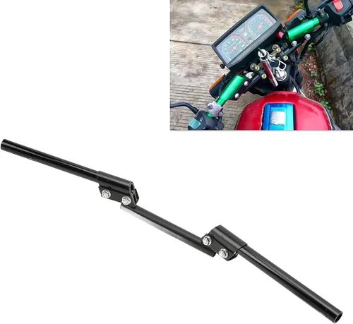 Vista 2 de 22 mm Manubrio de motocicleta universal para autos deportivos, automóviles de calle, vehículos todoterreno, scooters y vehículos. Diseño ajustable
