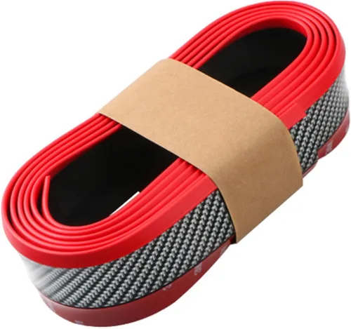 Vista 17 de Protector de Parachoques Delantero de Coche Autoadhesivo Divisor Automático Alerón de Falda de Carrocería Borde de Parachoques de Goma Moldura