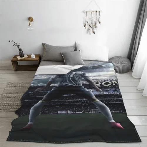 Vista 7 de #7 - Mantas de felpa de micro viaje ultra suaves para el hogar, cama, sofá, sala de estar Negro