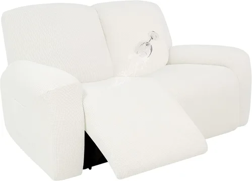 Vista 11 de Easy-Going - Funda 100 % impermeable doble para sofá reclinable, diseño jacquard, en 1 pieza, a prueba de derrames, para niños, mascotas, perros