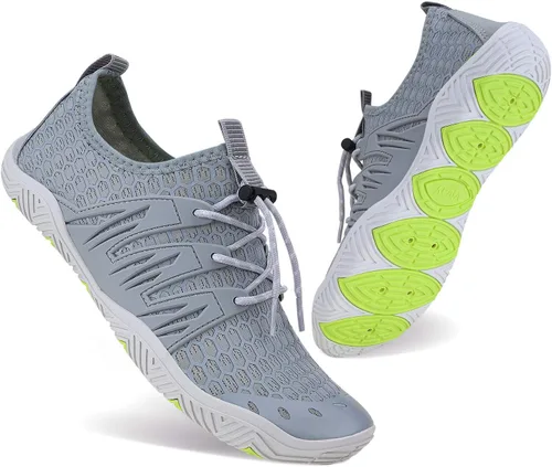 Vista 3 de MAYZERO Zapatos de agua para hombres y mujeres, zapatos de surf, playa, piscina, zapatos de punta ancha, senderismo, zapatos de agua, zapatillas