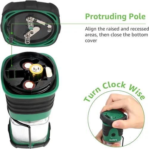 Vista 7 de Linterna de camping LED Lepro, linterna de camping mini