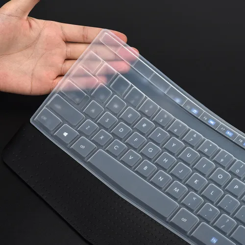 Vista 4 de Cubierta de teclado para teclado Logitech MK345 Wireless Keyboard, Logitech MK345 Protector de piel de teclado - Transparente