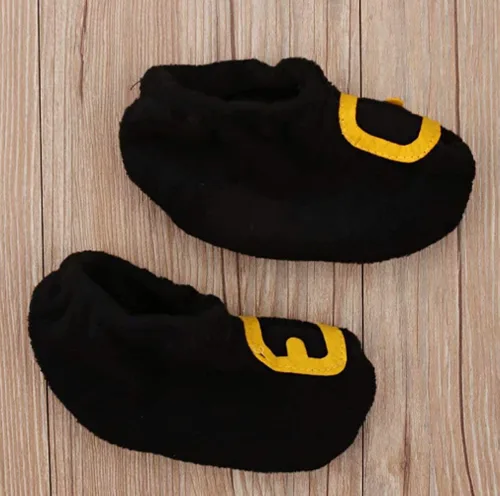 Vista 5 de LOTUCY Unisex para bebé 4 piezas cálido para Navidad Papá Noel forro polar abrigo pantalones sombrero zapatos ropa de Año Nuevo