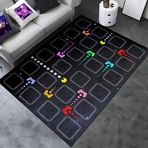 Vista 15 de Alfombras de juegos para niños y adolescentes, decoración de dormitorio, alfombras de jugador para sala de estar, alfombras de mando de gamepad