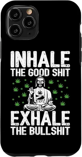 Vista 29 de Inhale Good Shit Exhale Bullshit - Weed Cannabis - 420 Case for iPhone 17
