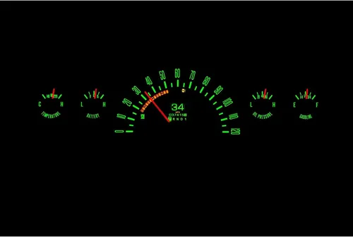 Vista 8 de Dakota Digital RTX-60C-PU-X Sistema de instrumentos de calibre Retrotech compatible con Chevy Pickup 1960-63