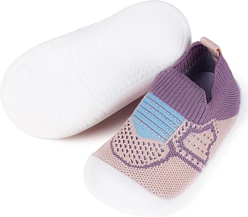 Vista 95 de Zapatos de bebé Pantuflas para niños pequeños, calcetines para niños y niñas, suela antideslizante