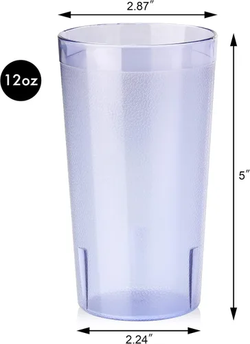 Vista 3 de New Star Foodservice - Vasos para bebidas, calidad de restaurante Juego de 12