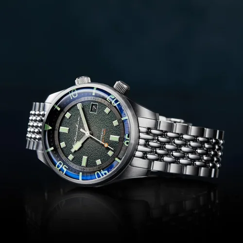 Vista 2 de Spinnaker Mens 42mm Bradner Automatic 3 Hands Watch with Genuine Leather or Stainless Steel Strap SP-5062
