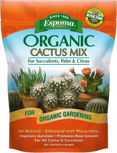 Vista 6 de Espoma CA4 Mezcla de cactus orgánico de 4 cuartos de galón, paquete de 4