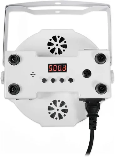 Vista 5 de (10) Rockville RockPAR50 LED RGB Compact Par Can DJ/Club/Stage DMX Luz de lavado - Blanco