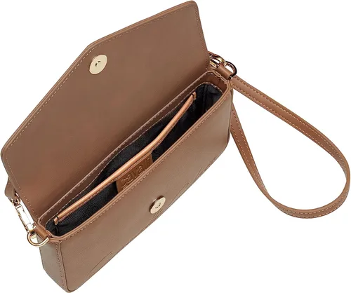 Vista 3 de Cavalli Class MESSINA - Bolso cruzado pequeño color camel para mujer, Camello