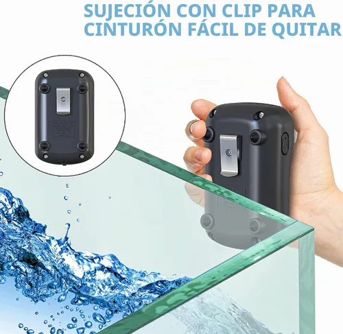 Vista 6 de Skywin Portable Aerator for Fish,USB Rechargeable Live Bait Aerator 18–32H Battery, Keeps Bait Alive Anywhere, Quiet Aquarium Water Pump for negro