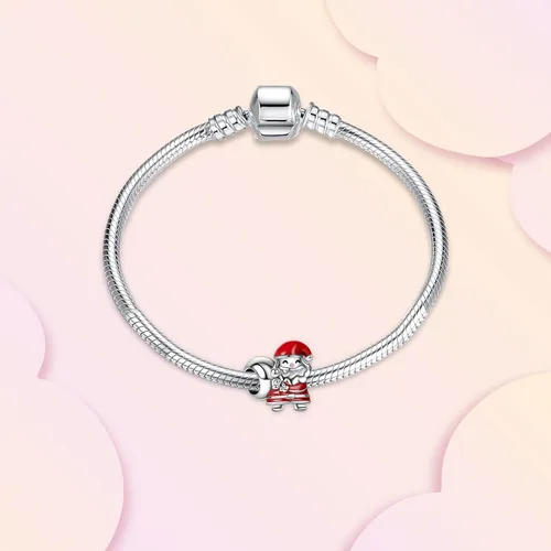 Vista 3 de Annmors Christmas Charm for Woman-925 Sterling Silver Dangle Pendant Bead,Girl Jewelry Beads Gifts for Women Bracelet&Necklace