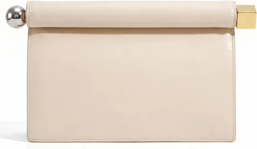 Vista 32 de Bolso de mano de noche para mujer, fiesta de boda formal 1 beige.