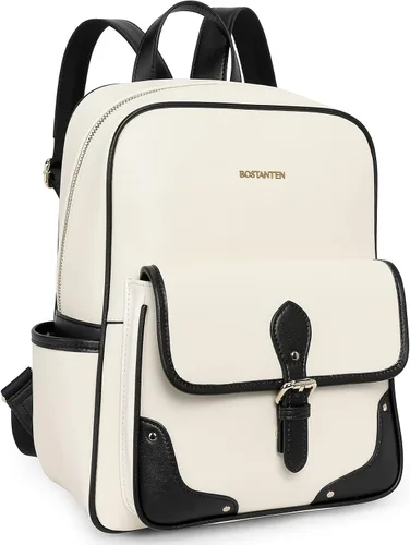 Vista 5 de BOSTANTEN Mochila de cuero genuino para mujer mochila pequeña de moda M